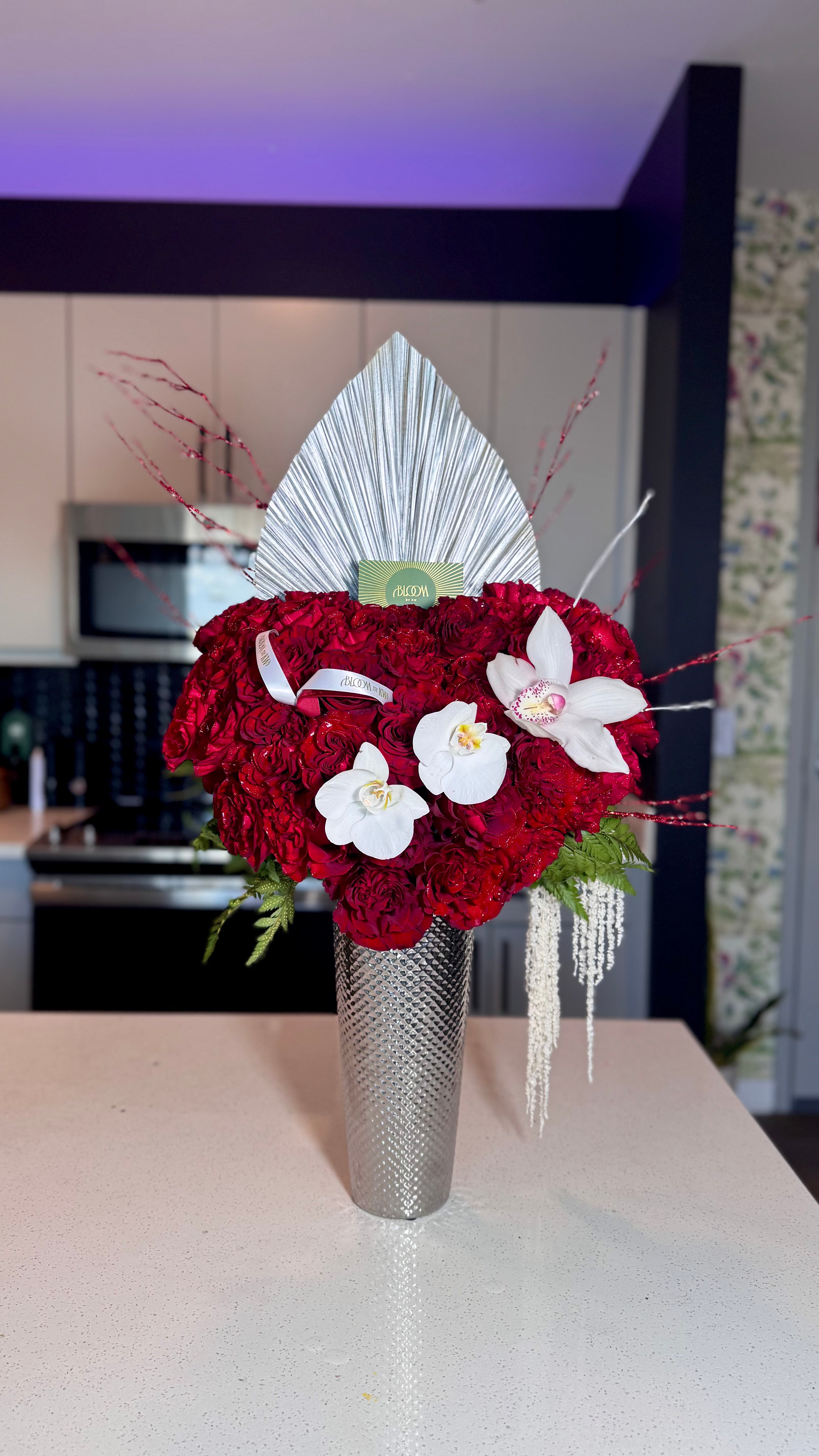 Orchids Heart centerpiece