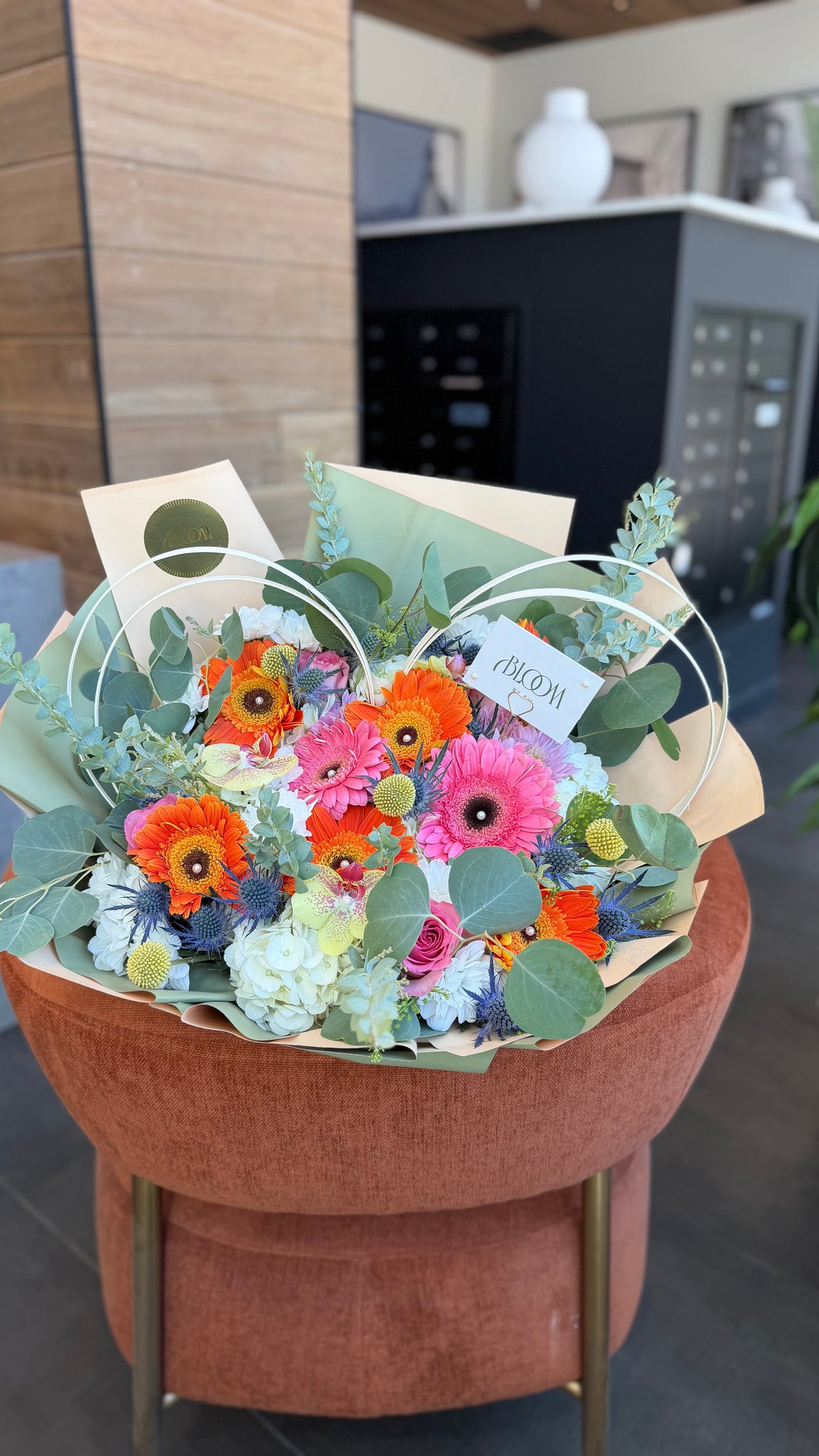 Colorful Heart Bloom Bouquet