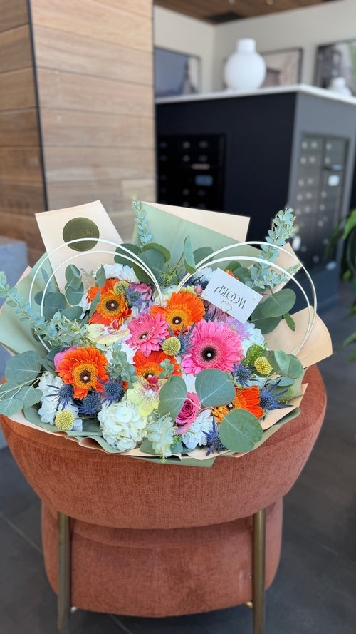 Colorful Heart Bloom Bouquet