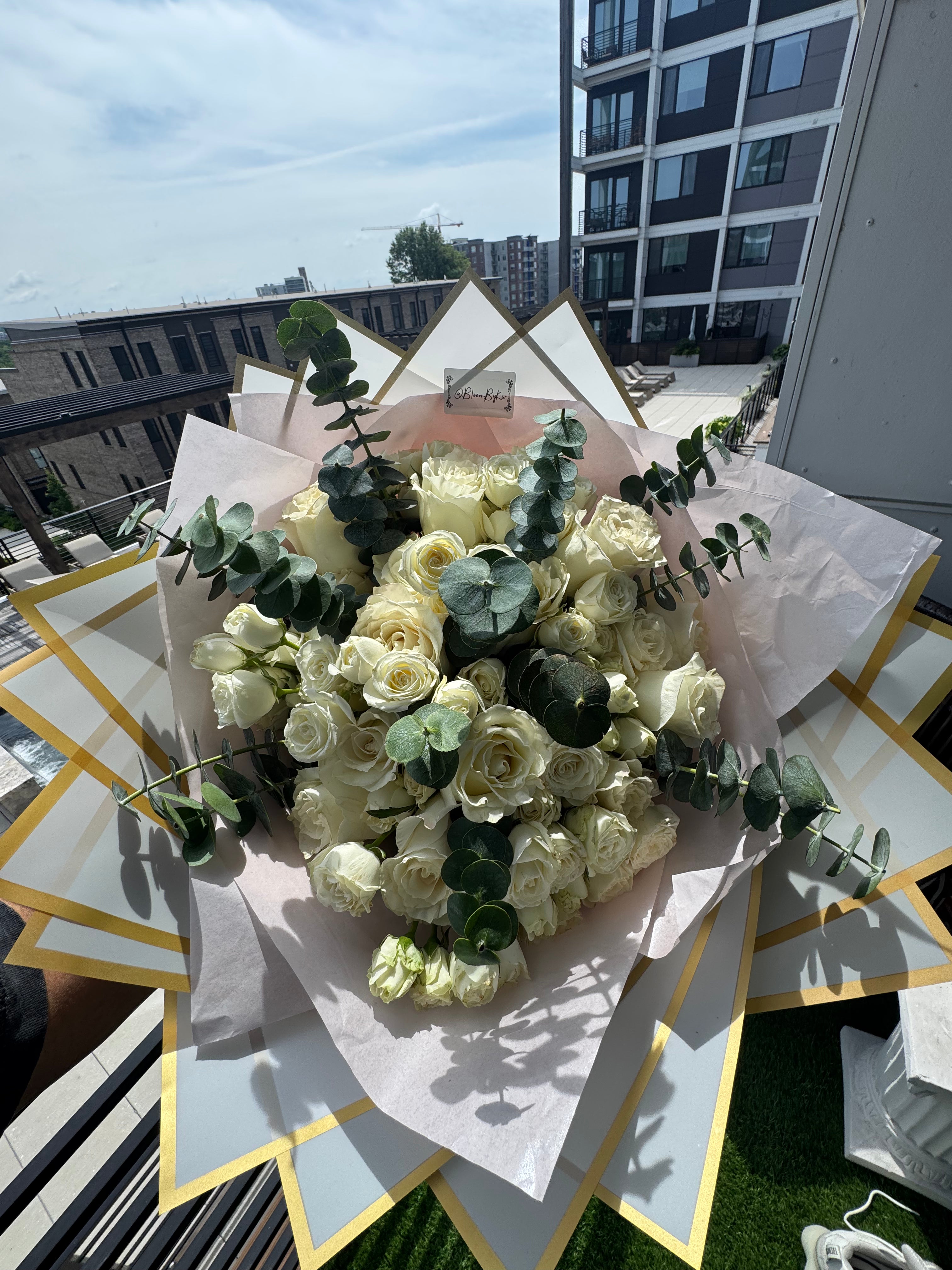 Eternal White Bloom Bouquet