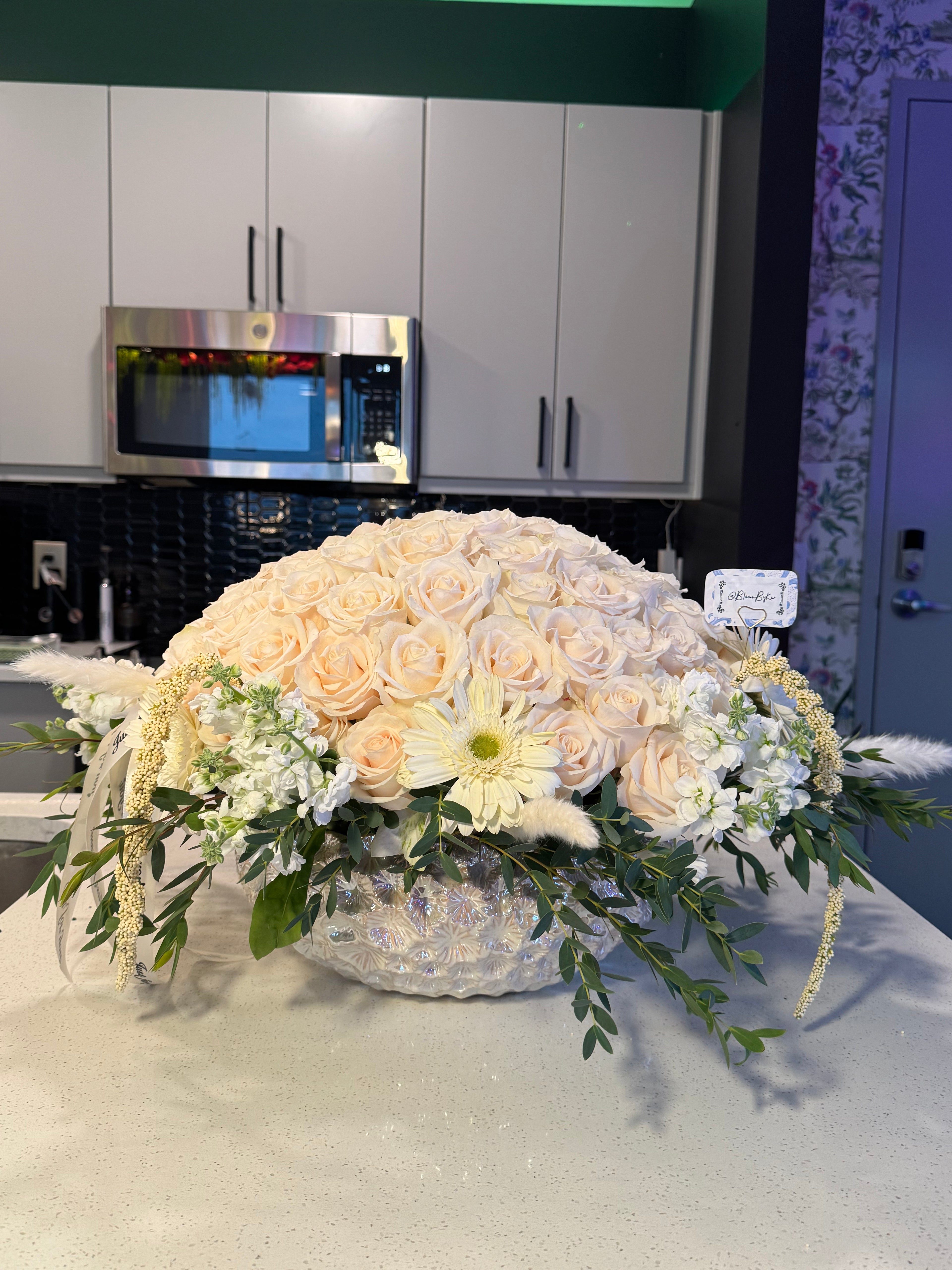 Majestic White Rose Bowl