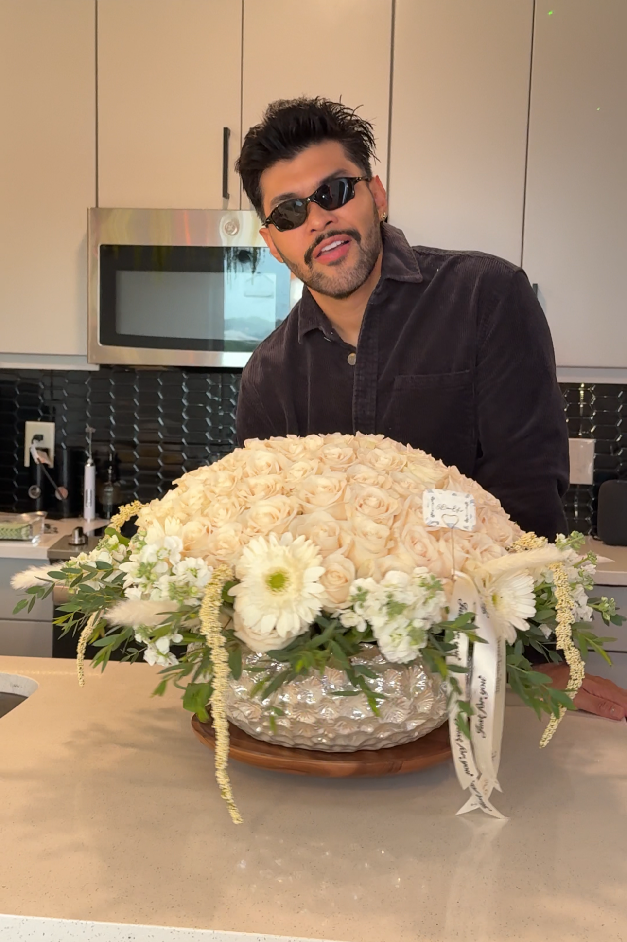 Majestic White Rose Bowl
