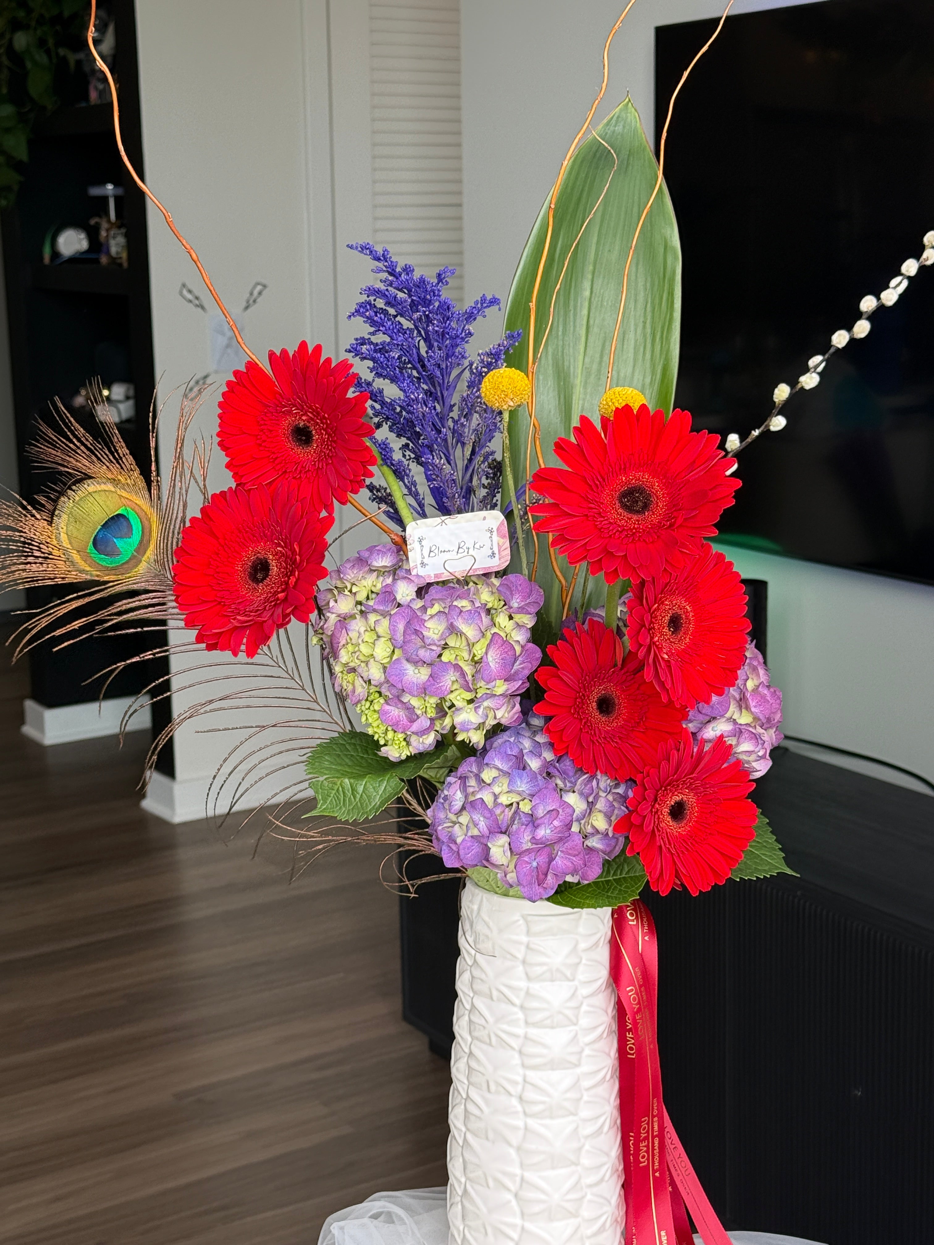 Red Gerbera Centerpiece