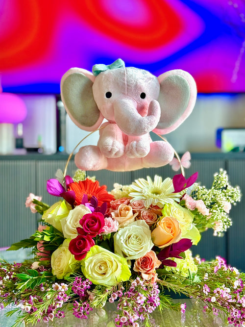 Baby Blossom Elephant Arrangement