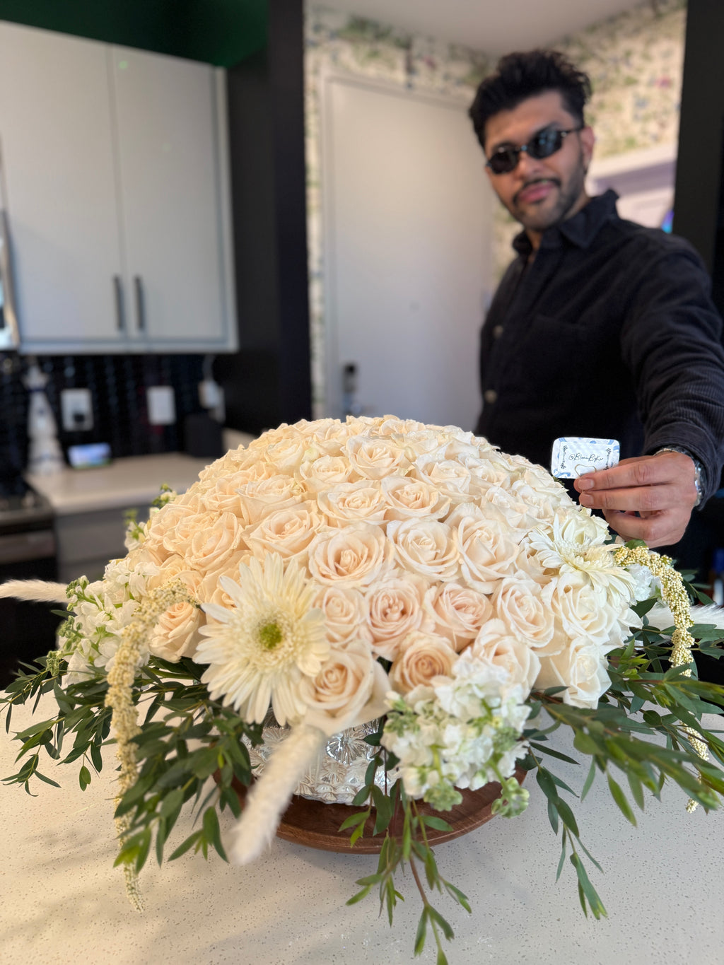 Majestic White Rose Bowl