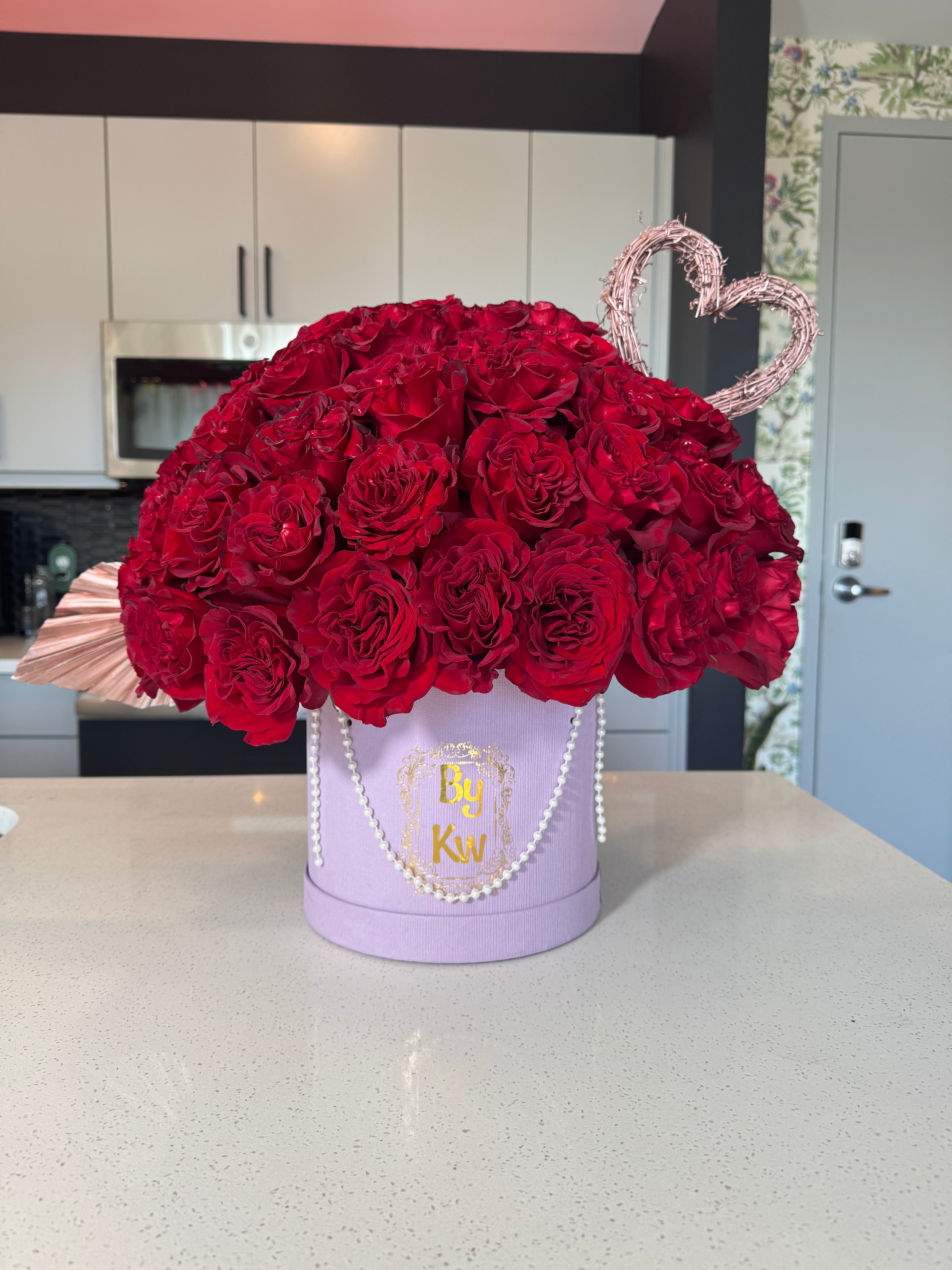 Rose Luxe Hatbox Arrangement