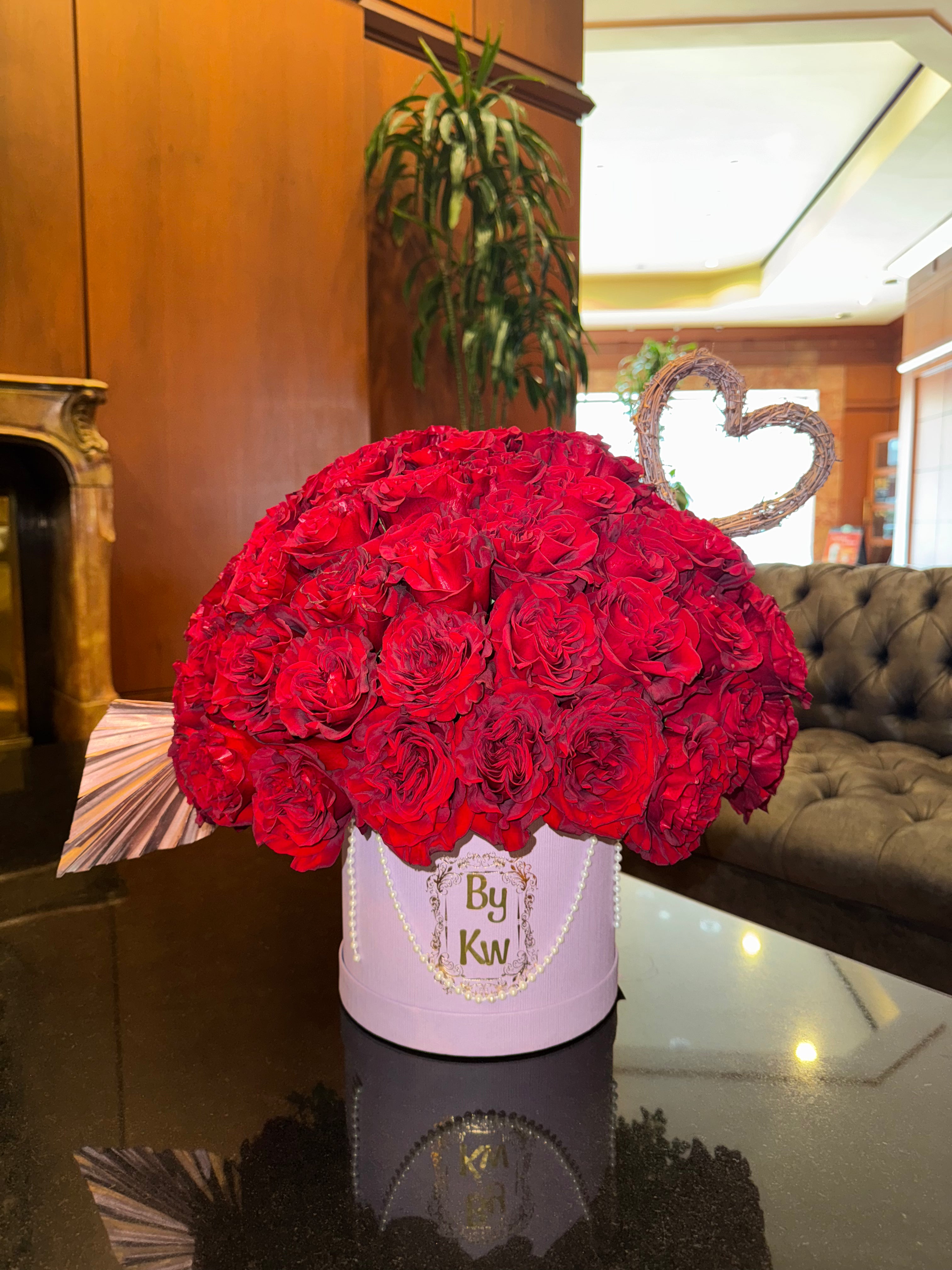Rose Luxe Hatbox Arrangement