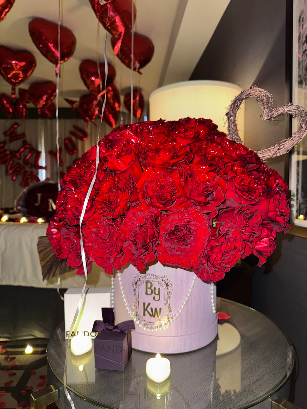 Rose Luxe Hatbox Arrangement