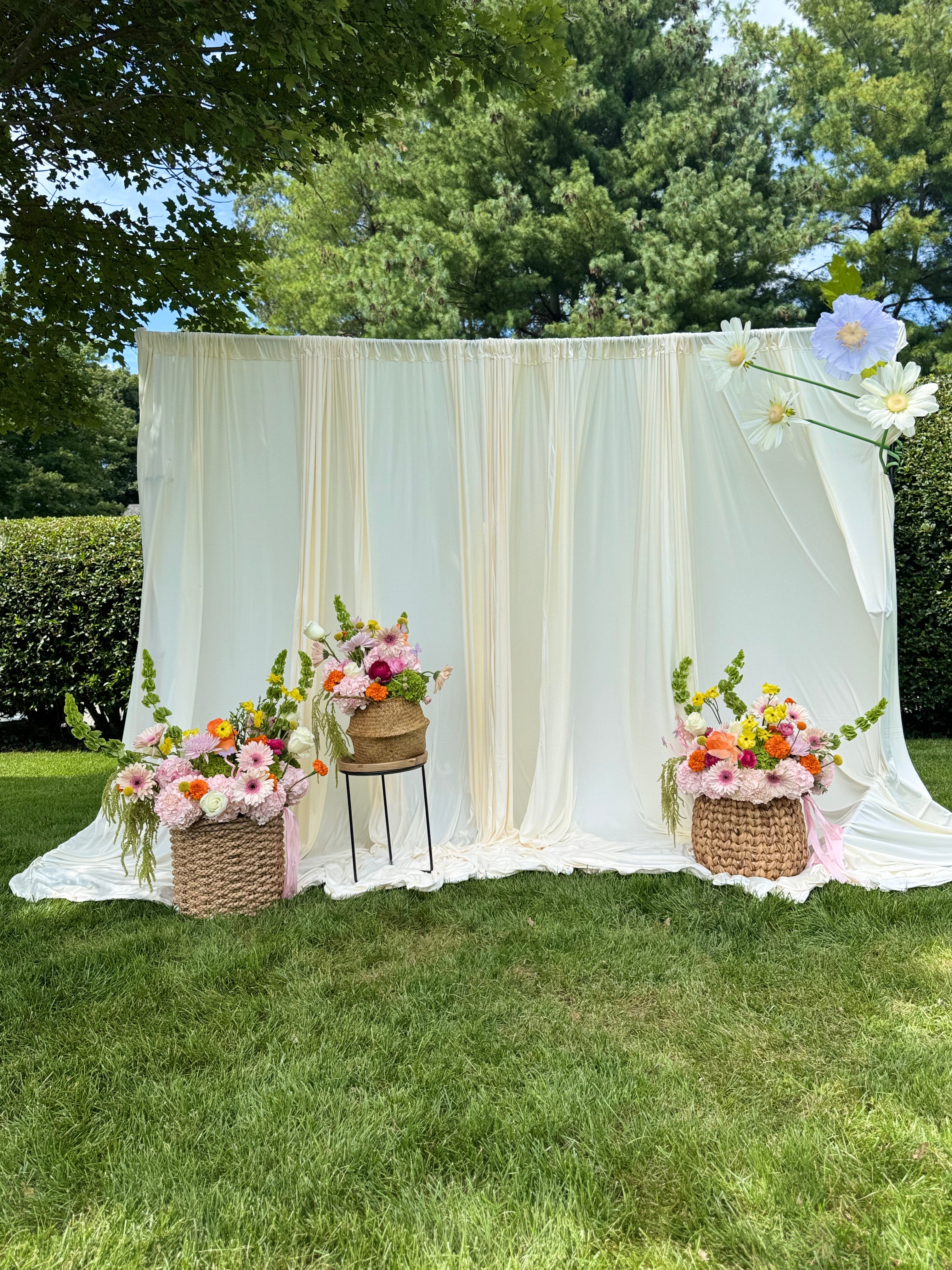 Garden Glow Basket Arrangement
