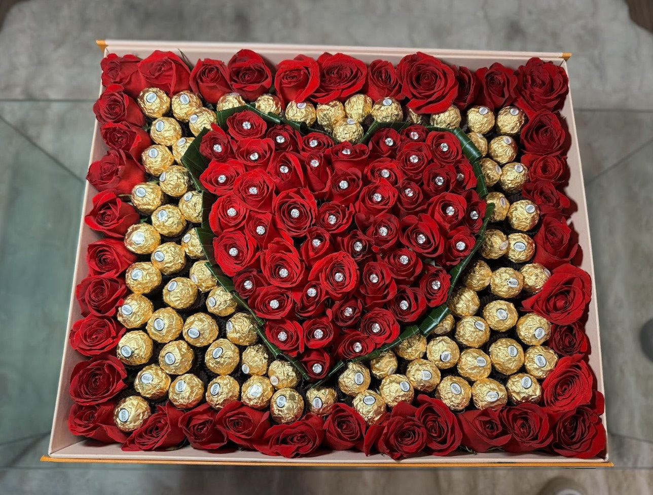 Love Rose & Chocolate Luxe Box